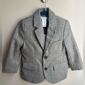 Janie & Jack Grey Wool Baby Blazer